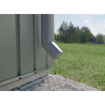 Biohort Ereszcsatorna szett kvarcszürke-metál 4x4x182 cm 