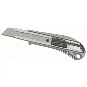 Vágókés fém házzal, gumírozott nyél 18 mm