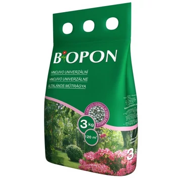 Biopon Általános műtrágya, 3 kg, 120 m2-ig (B1043)