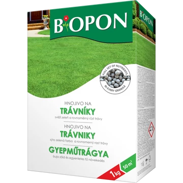Biopon Gyepműtrágya, 1 kg, 50 m2-ig