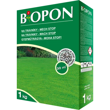 Biopon Gyepműtrágya, Moha Stop, 1 kg, 30 m2-ig