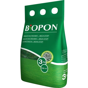 Biopon Gyepműtrágya, Moha Stop, 3 kg, 100 m2-ig