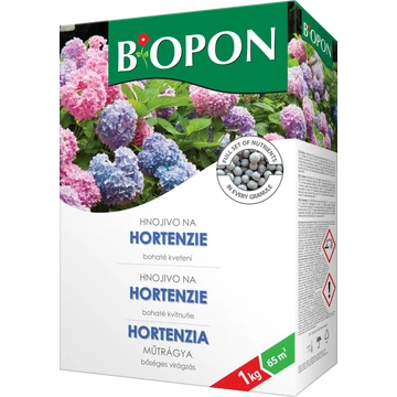 Biopon Hortenzia műtrágya, 1 kg, 65 m2-ig