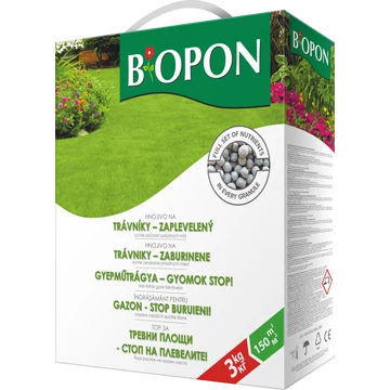 Biopon Gyepműtrágya, Gyomok stop, 1 kg, 50 m2-ig
