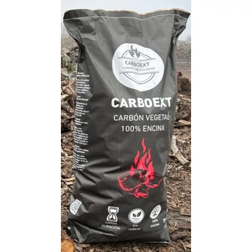 Carboext Prémium Tölgy Grill Faszén – Kamado &amp; BBQ (10 kg) HoReCa hosszú égéssel