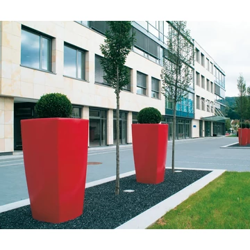 Degardo Trevia IV. növényedény 470 x 470 x 900 mm rubint vörös 