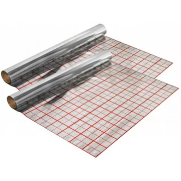 Komplex padlófűtés alátétfólia 1x50m; 0,1mm; 100x100mm-es osztással 50m2/tekercs