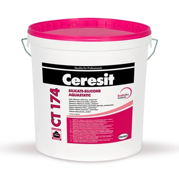 Henkel Ceresit CT 174 Szilikon-szilikát vékonyvakolat,kapart 1,5 mm fehér 25 kg