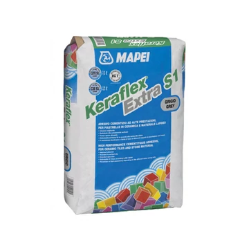 Mapei Keraflex Extra S1 Kerámiaburkolat ragasztó szürke 25 kg