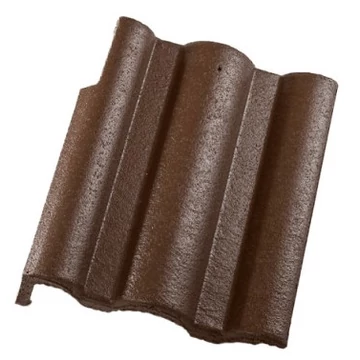 újHÁZ Toscana Lux Matt beton szegélycserép jobbos barna