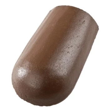 újHÁZ Toscana Lux Matt beton kezdő kúpcserép (rögzítőkapoccsal) barna (48 db/rkl)