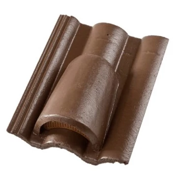 újHÁZ Toscana Lux Matt beton szellőzőcserép kupakkal barna (44 db/rkl)