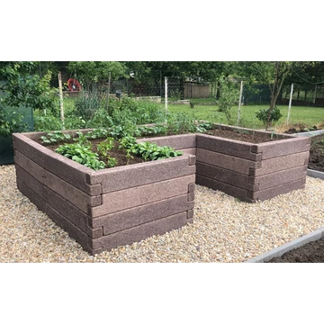 Durisol magaságyás "U" alakzatban barna