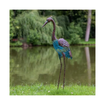 Nortene Heron Kócsag figura fémből