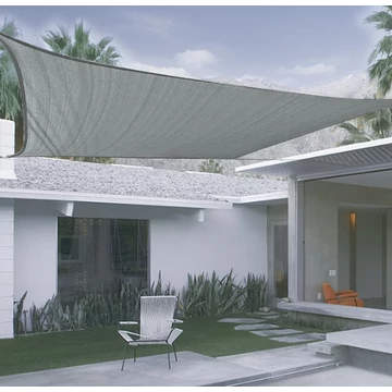 Nortene Sun-net Kit Tissé szőtt napvitorla négyzet alakú antracit 3,6x3,6 m