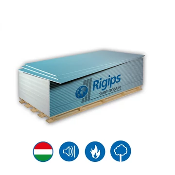 Rigips Blue Acoustic RF Hanggátló tűzgátló gipszkarton 12,5x1200x2000 mm