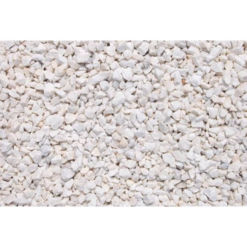 Scherf márványzúzalék, matt fehér, tört szemcsés 8-12 mm 25 kg 