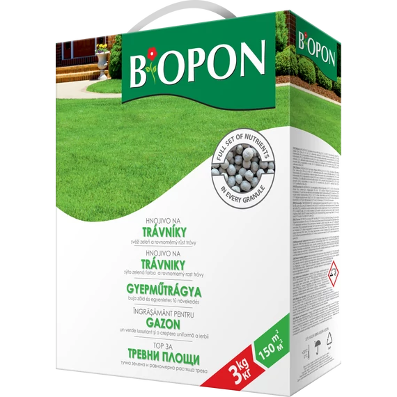 Biopon Gyepműtrágya, 3 kg, 150 m2-ig (B1047)