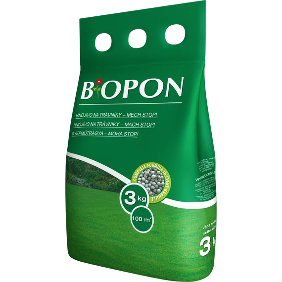 Biopon Gyepműtrágya, Moha Stop, 3 kg, 100 m2-ig