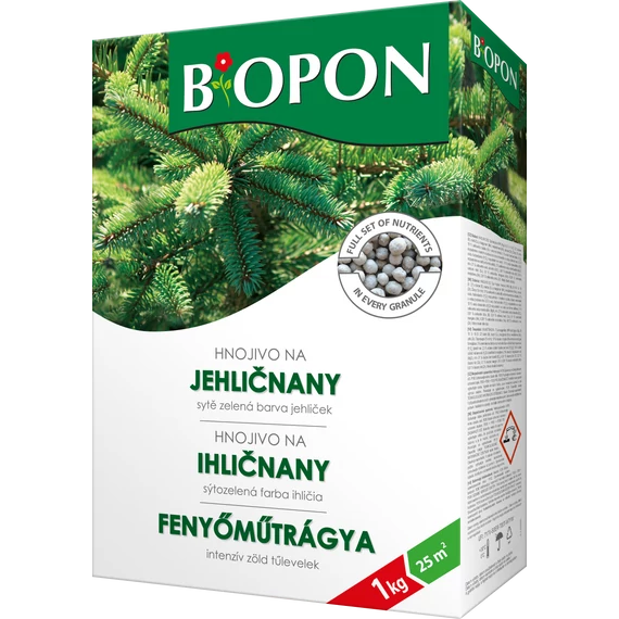 Biopon Fenyőműtrágya, 1 kg, 25 m2-ig