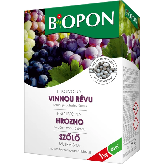 Biopon Szőlő műtrágya, 1 kg, 40 m2-ig