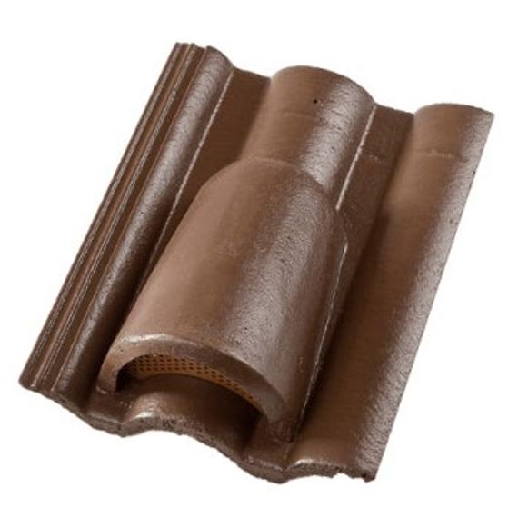újHÁZ Toscana Lux Matt beton szellőzőcserép kupakkal barna (44 db/rkl)