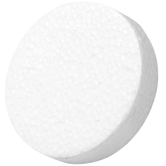 Komplex Polisztirol pogácsa 67 x 17 fehér (100db)