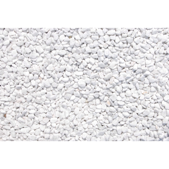 Scherf márványkavics, Carrara-fehér, kerek szemcsés 25-40 mm 15 kg