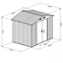 Kép 3/3 - Riwal RMSA 6x8 antracit fém kerti tároló 2,4m x 1,7m rajz
