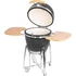 Kép 2/4 - SLTR Grill Strend Pro Kamado Egg 21&quot; fekete - 46,7 cm átmérő nyitva