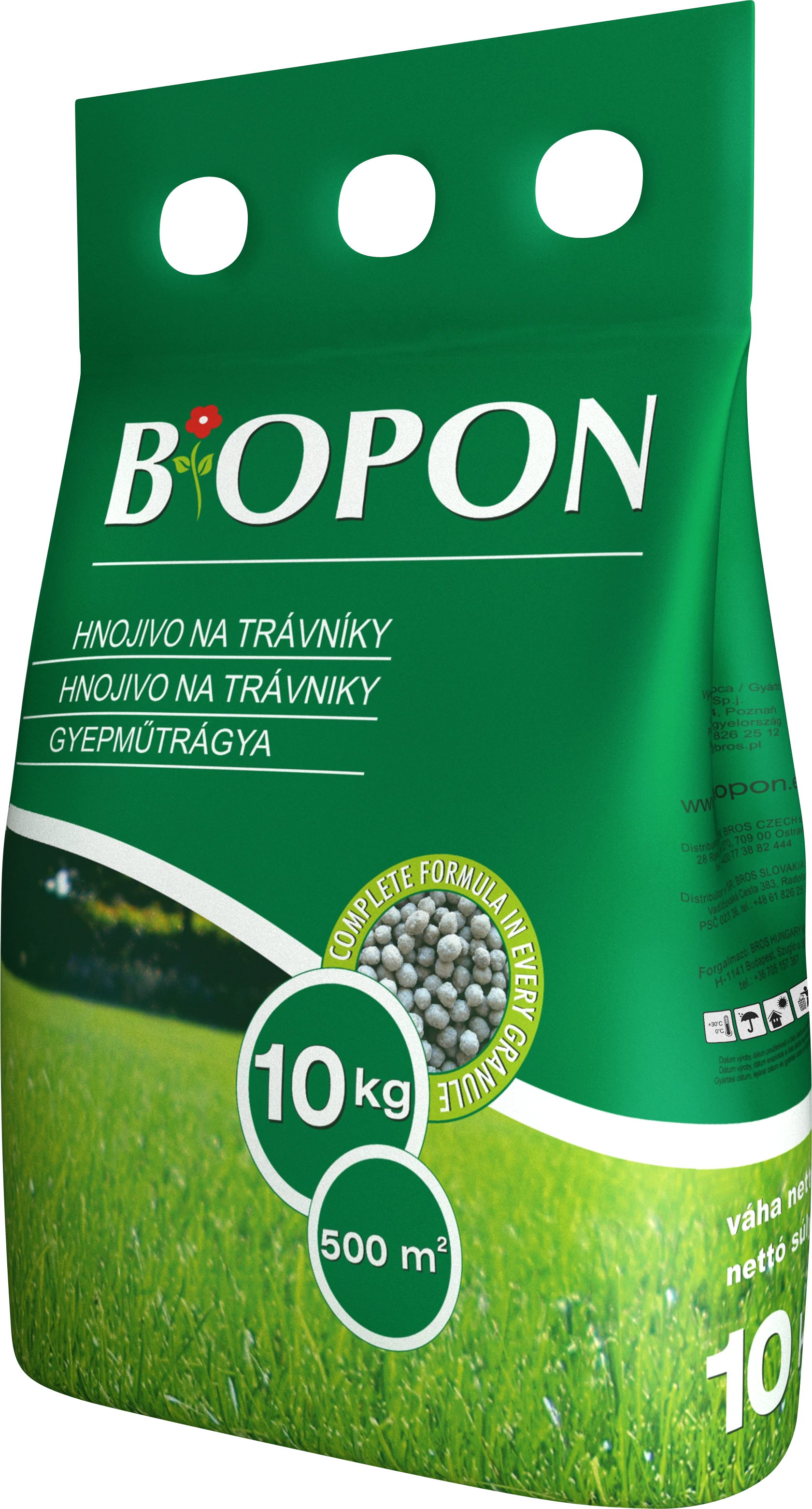 Biopon Gyepműtrágya, 10 kg, 500 m2-ig (B1048)
