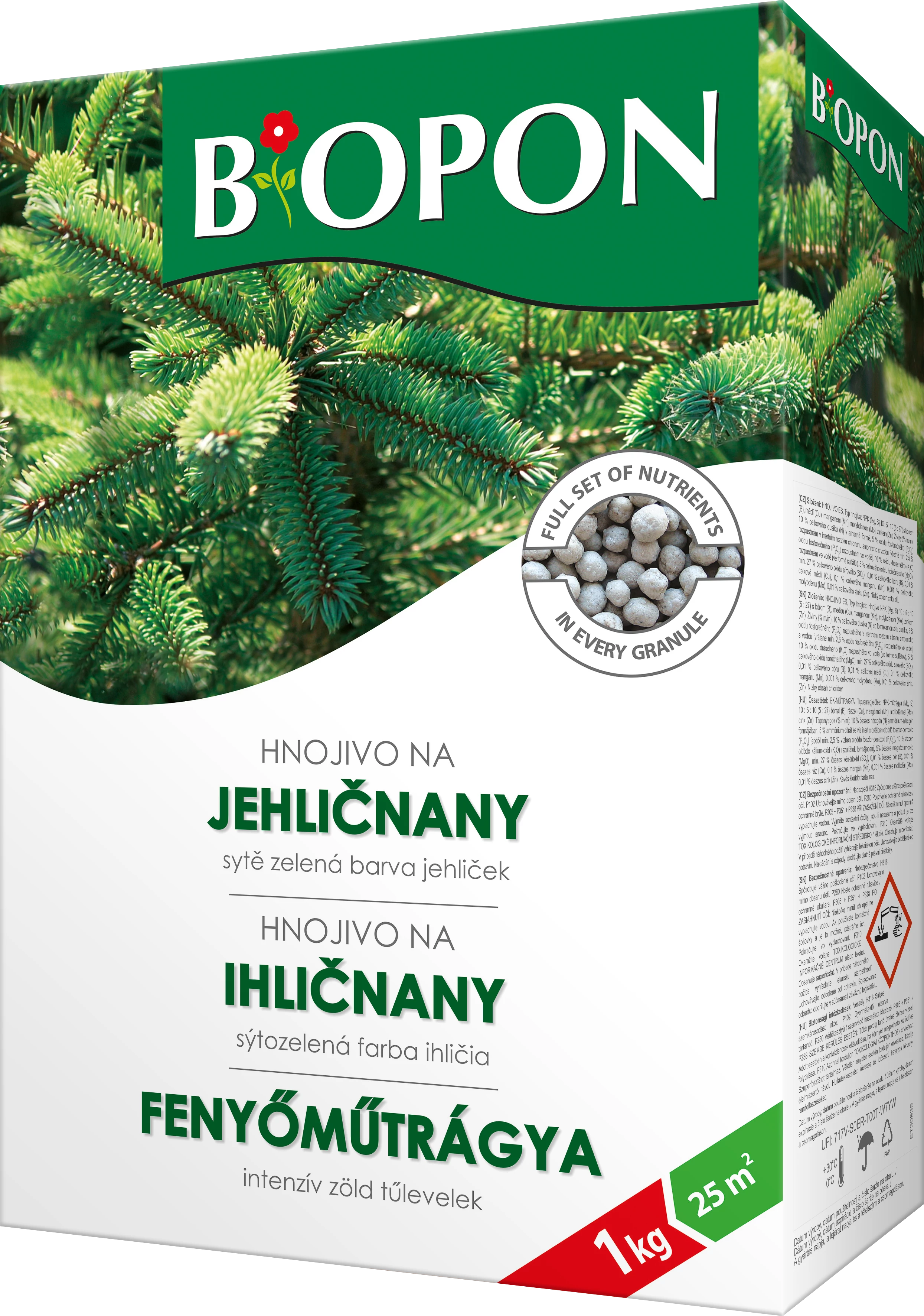 Biopon Fenyőműtrágya, 1 kg, 25 m2-ig (B1052)