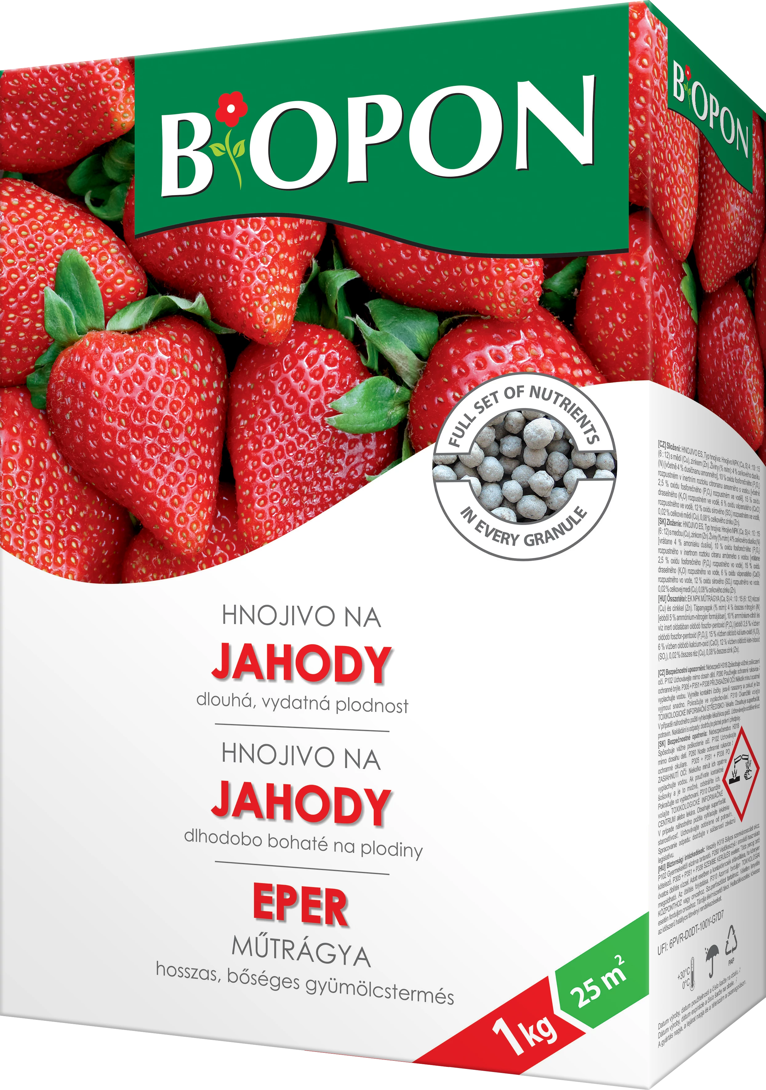 Biopon Eper műtrágya, 1 kg, 25 m2-ig (B1060)