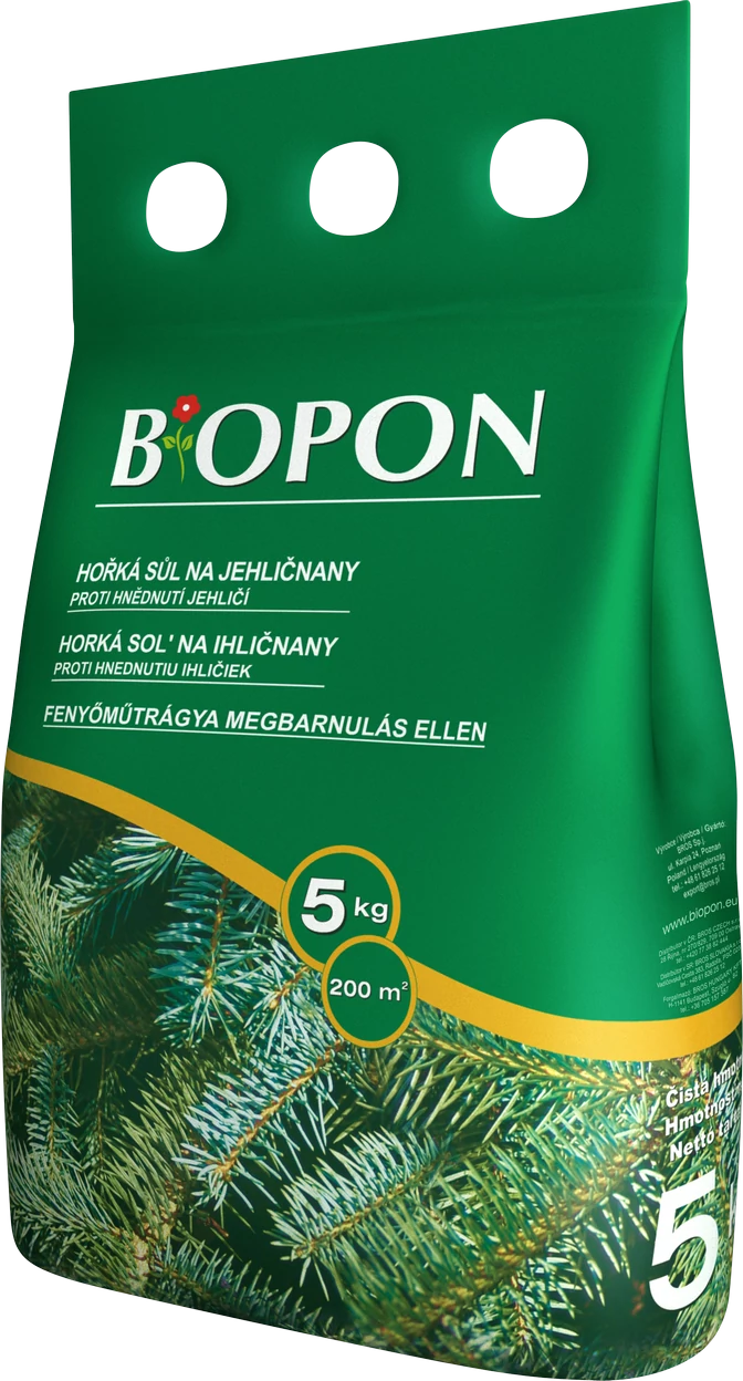 Biopon Fenyőműtrágya megbarnulás ellen, 5 kg, 200 m2-ig (B1123)