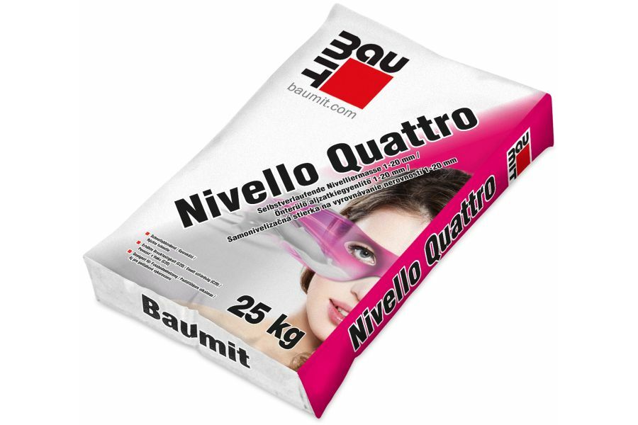 Baumit Nivello Quattro Önterülő aljzatkiegyenlítő, beltéri 1-20 mm 25 kg 1200 kg/raklap