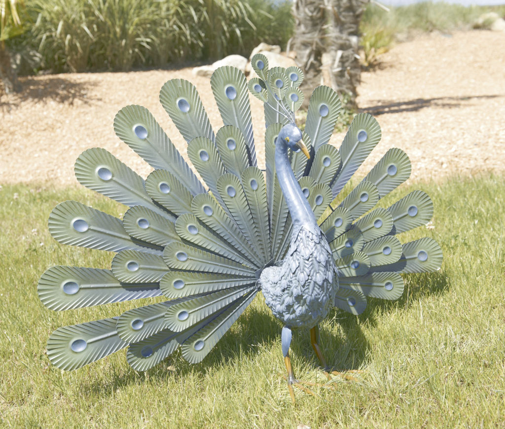 Nortene Peacock Páva figura fémből