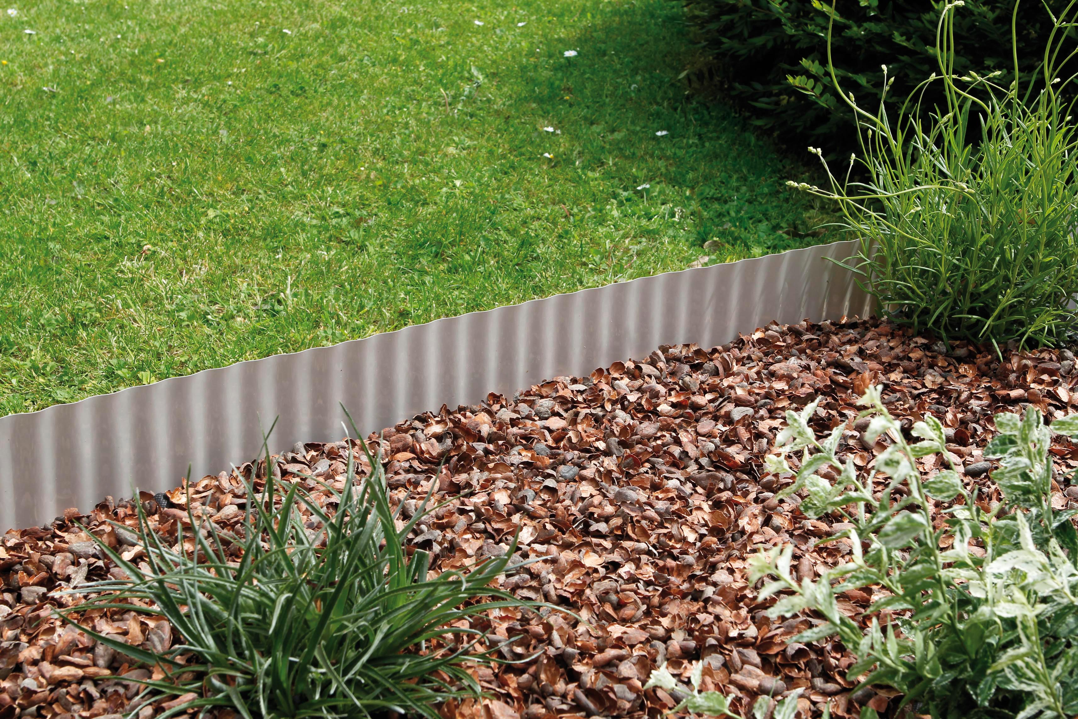 Nortene BORDER COLOR műanyag ágyásszegély szürke 0,2 x 9 m